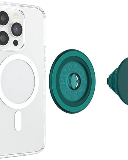 PopSockets Phone Grip for MagSafe with Kickstand, Magnetic Stand, Swappable Top, Secure Hold for iPhone MagSafe Cases, Phone & Tablet Grip - Fresh Pine