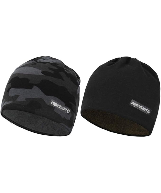 EMPIRELION Softshell Winter Fleece Lined Beanie Hats, 9" Running Skull Cap Thermal Tactical Watch Cap Men Women
