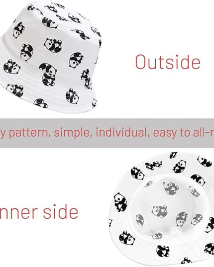Cotton Bucket Hat for Women Men Summer Travel Sun Beach Bucket Cap, Unisex Outdoor Fisherman Hat
