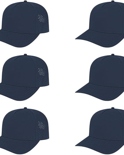 Cap America i8540 Premium Water-Resistant Perforated Medium Profile 5-Panel Cap w/UV Guard & Adjustable Snapback