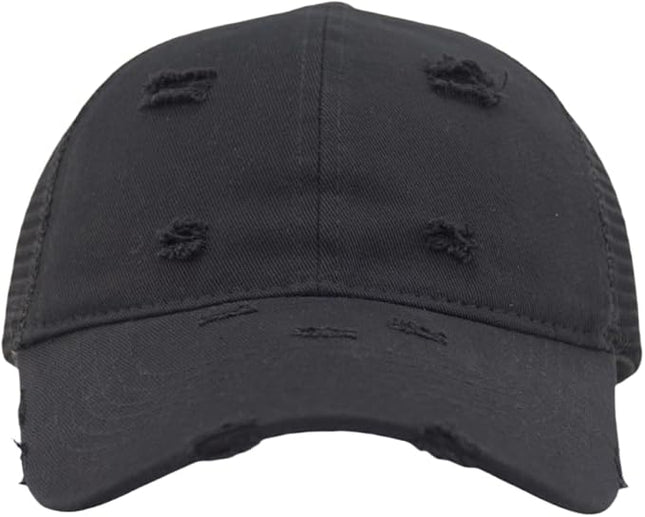 TSSGBL Classic Mesh Trucker Hat, Small & OSFM & XXL Options, Men Women Basic Adjustable Snapback Plain Blank Baseball Cap