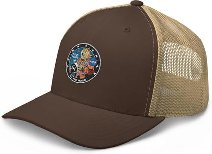 Doge/Moon NASA Logo Trucker Cap