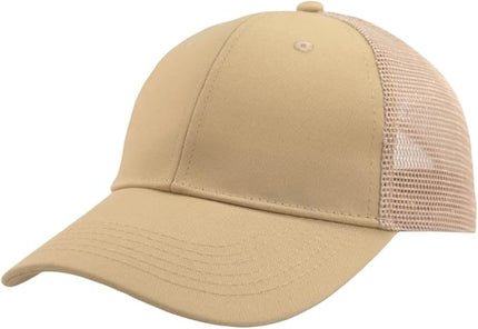 TSSGBL Classic Mesh Trucker Hat, Small & OSFM & XXL Options, Men Women Basic Adjustable Snapback Plain Blank Baseball Cap