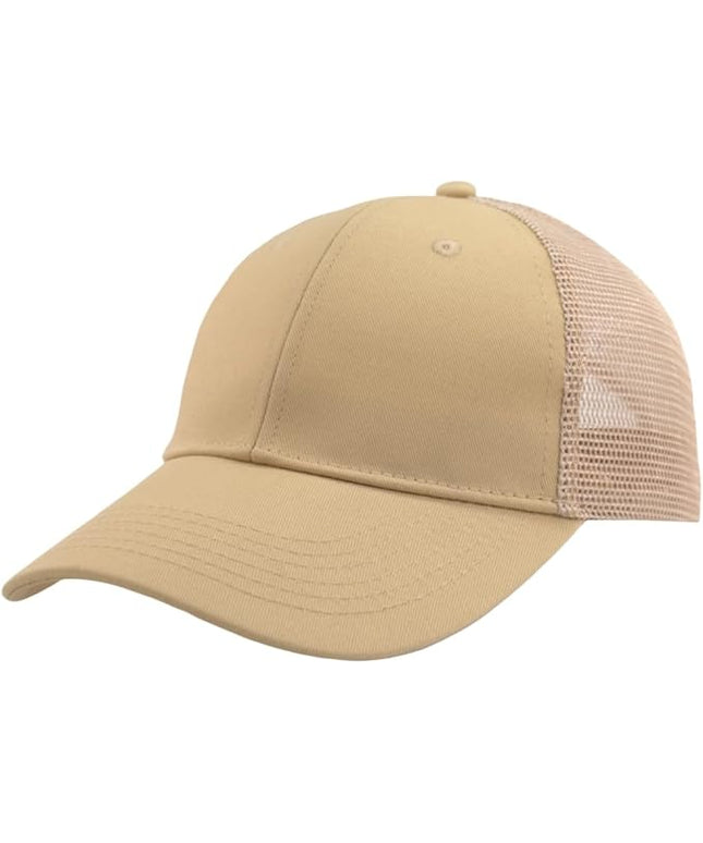 TSSGBL Classic Mesh Trucker Hat, Small & OSFM & XXL Options, Men Women Basic Adjustable Snapback Plain Blank Baseball Cap