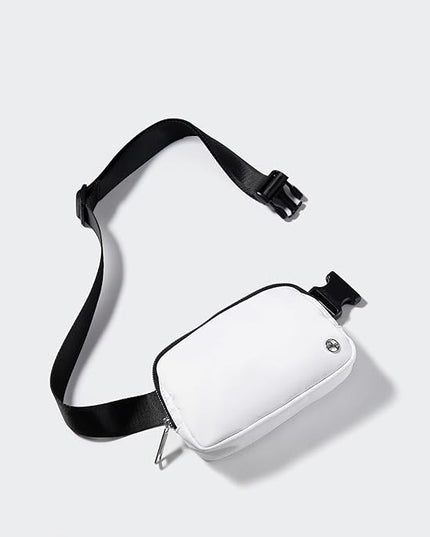 Pander Belt Bag for Women, Fashion Waist Packs, Crossbody Bags, Everywhere Belt Bag with Adjustable Strap (White).