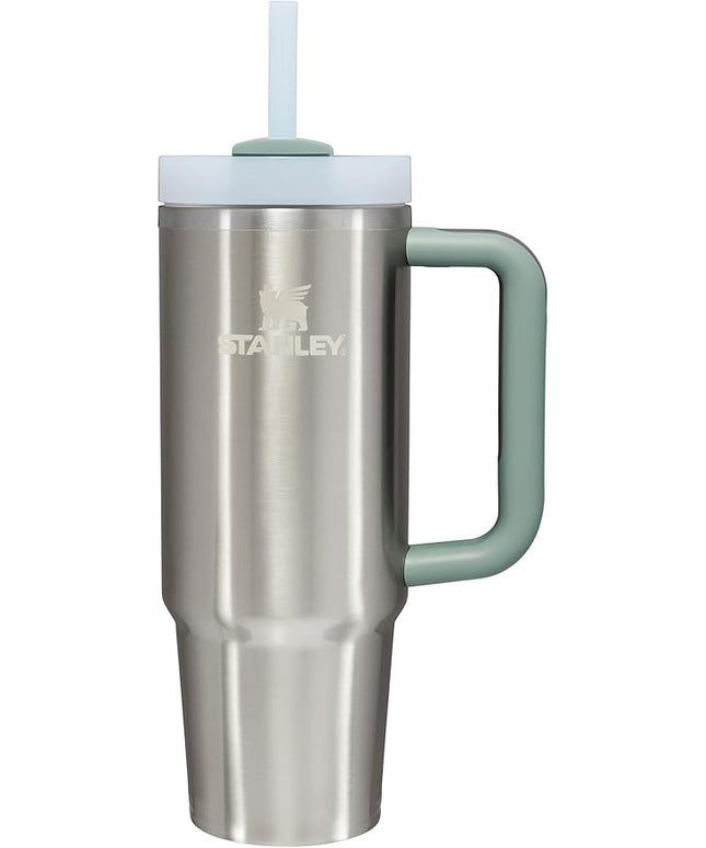 STANLEY Quencher H2.0 Tumbler with Handle and Straw 30 oz | Flowstate 3-Position Lid | Cup Holder Compatible for Travel | Insulated Stainless Steel Cup | BPA-Free | Stainless Steel Shale