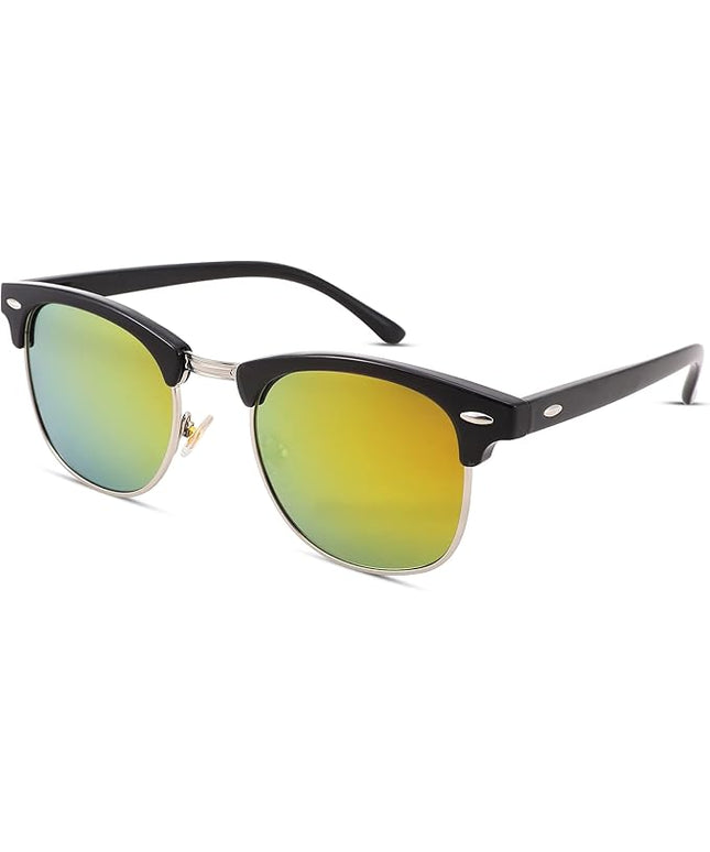 Pro Acme Semi-Rimless Polarized Sunglasses UV 400 Protection for Women Men