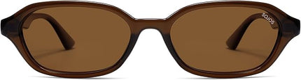 SOJOS Retro Rectangle Polarized Sunglasses for Women Men Trendy Hexagon Narrow Chic Y2K Sunnies SJ2629