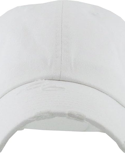 KBETHOS Vintage Washed Distressed Cotton Dad Hat Baseball Cap Adjustable Polo Trucker Unisex Style Headwear