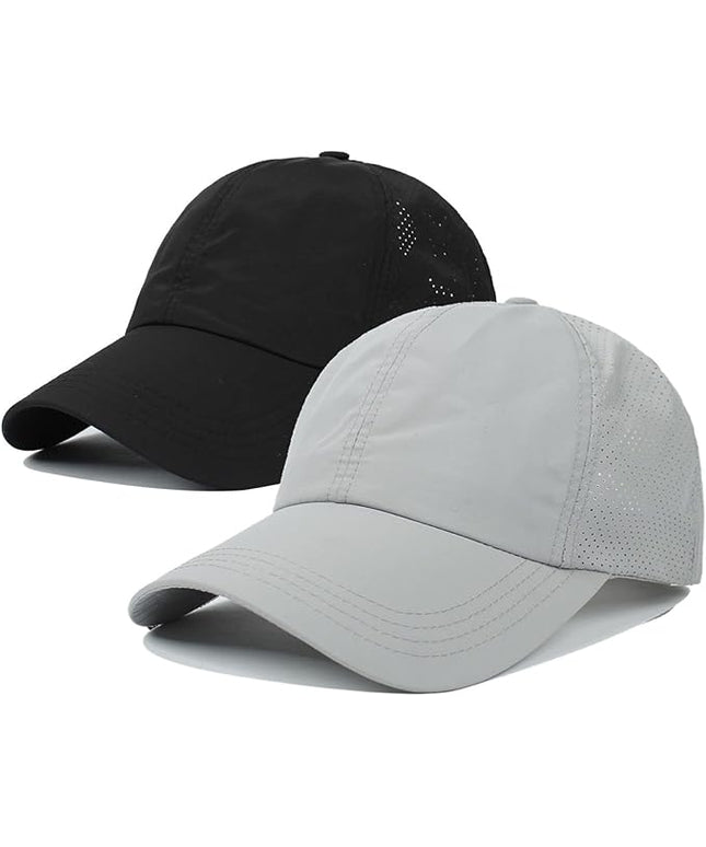 VOASTEK Running Hats for Men Baseball Cap Outdoor Essentials Runner Hat Jogging Cap Tennis Golf Workout Hats