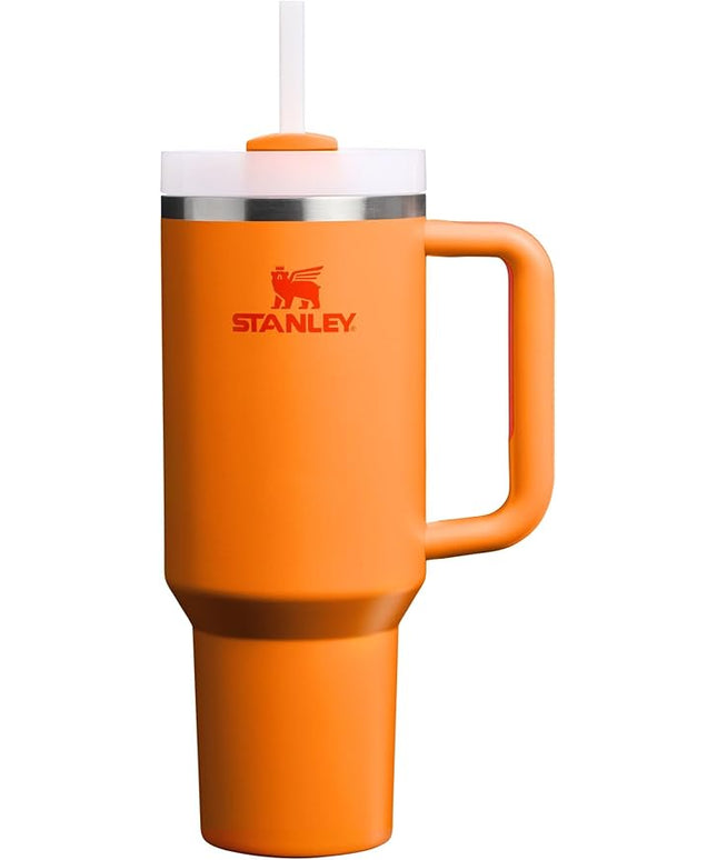 STANLEY Quencher H2.0 Tumbler with Handle and Straw 40 oz | Flowstate 3-Position Lid | Cup Holder Compatible for Travel | Insulated Stainless Steel Cup | BPA-Free | Goldenrod Coral