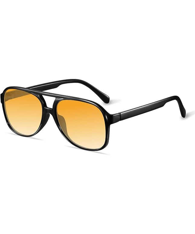 YDAOWKN Retro Aviator Sunglasses for Women Mens Large Frame Classic Vintage 70s Sun Glasses Aviators