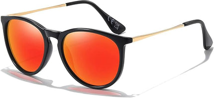 CHBP Polarized Sunglasses for Women Men - Trendy 2025 Vintage Classic Retro Round Mirrored Lens Designer Style
