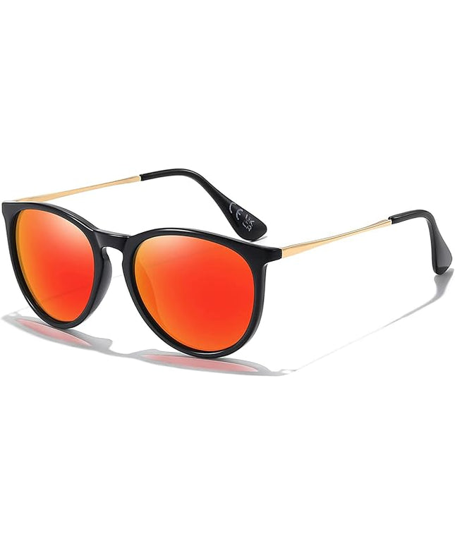 CHBP Polarized Sunglasses for Women Men - Trendy 2025 Vintage Classic Retro Round Mirrored Lens Designer Style