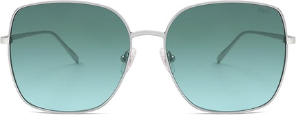 SOJOS Trendy Oversized Square Metal Frame Sunglasses for Women Men Retro Big Flat Lens UV Protection Sunglasses SJ1146