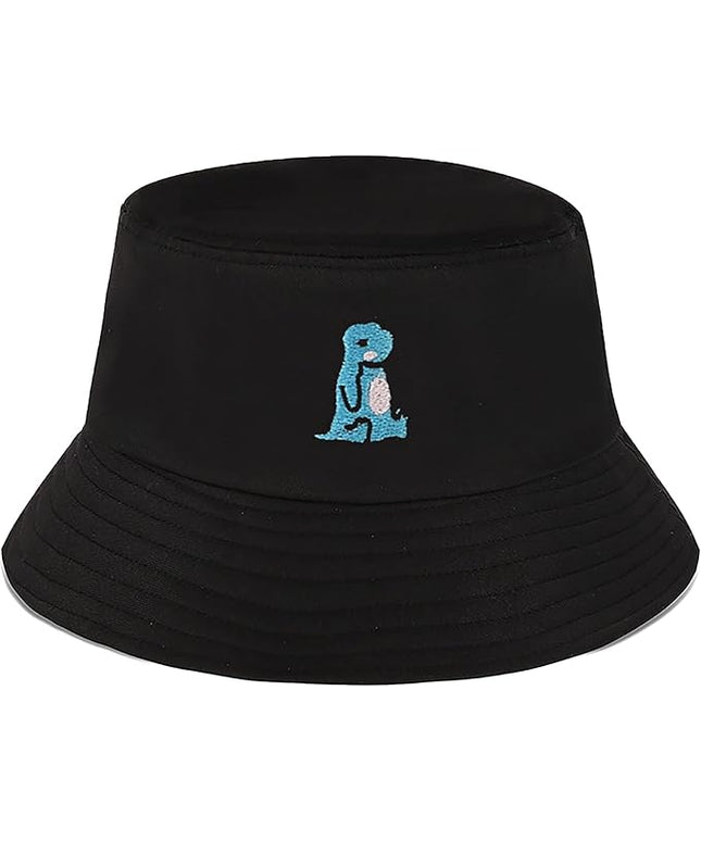 XYIYI Fashion Embroidery Bucket Hat Cotton Beach Fisherman Hats for Women Girls