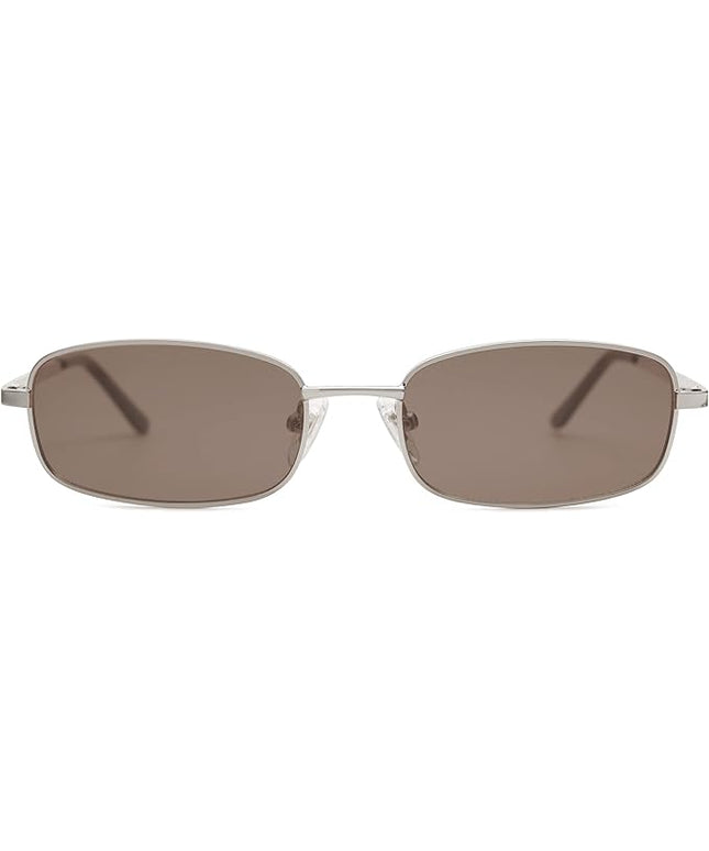 SOJOS Small Trendy Rectangle Sunglasses Womens Mens, Retro 80s 90s Y2k Chic Narrow Thin Skinny Sunnies SJ1187