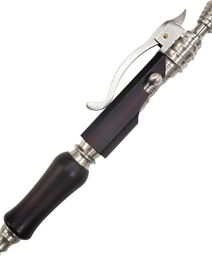Dr. Metalleung Heavy Duty Stainless Steel Bolt Action Pen - Tactical EDC Retractable Ballpoint Pen with CNC Precision, Pocket Clip, Refillable (Black G2 Ink) - Perfect for Gifts & Smooth Writing