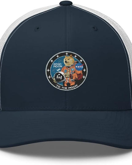 Doge/Moon NASA Logo Trucker Cap