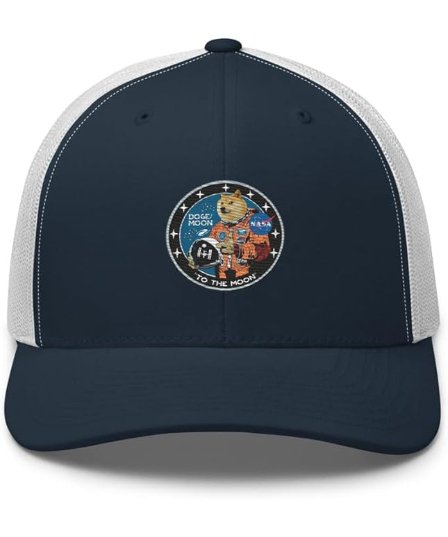 Doge/Moon NASA Logo Trucker Cap
