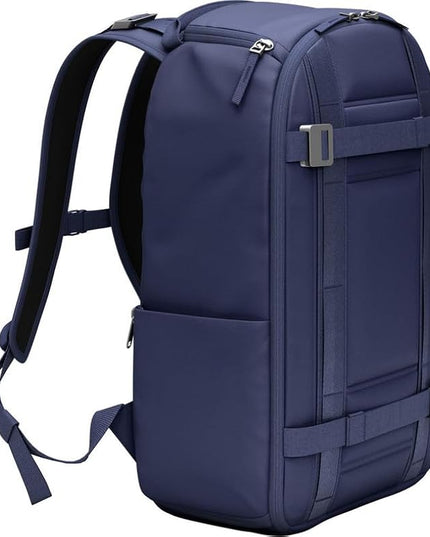 Db Journey Ramverk Backpack - Durable Travel Backpack with Laptop Compartment & Pockets for Work, Luggage with Roller Bag Hook Up System, 26L - Blue Hour