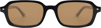 SOJOS Trendy Rectangle Polarized Sunglasses Womens Mens, Small Retro Fashion Thin Slim Square Sunnies SJ2610