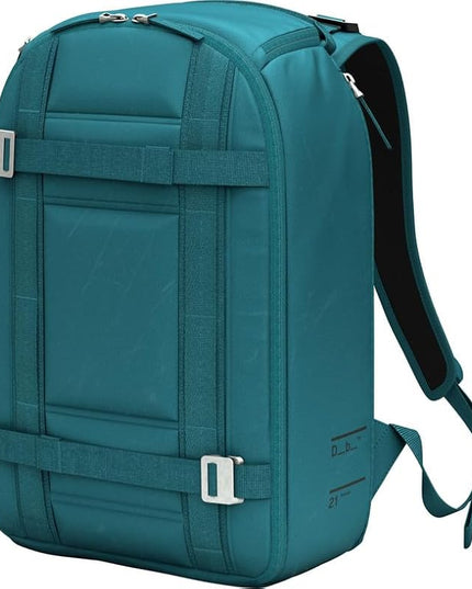 Db Journey Ramverk Backpack - Durable Travel Backpack with Laptop Compartment & Pockets for Work, Luggage Backpack with Roller Bag Hook Up System, 21L - Midnight Teal