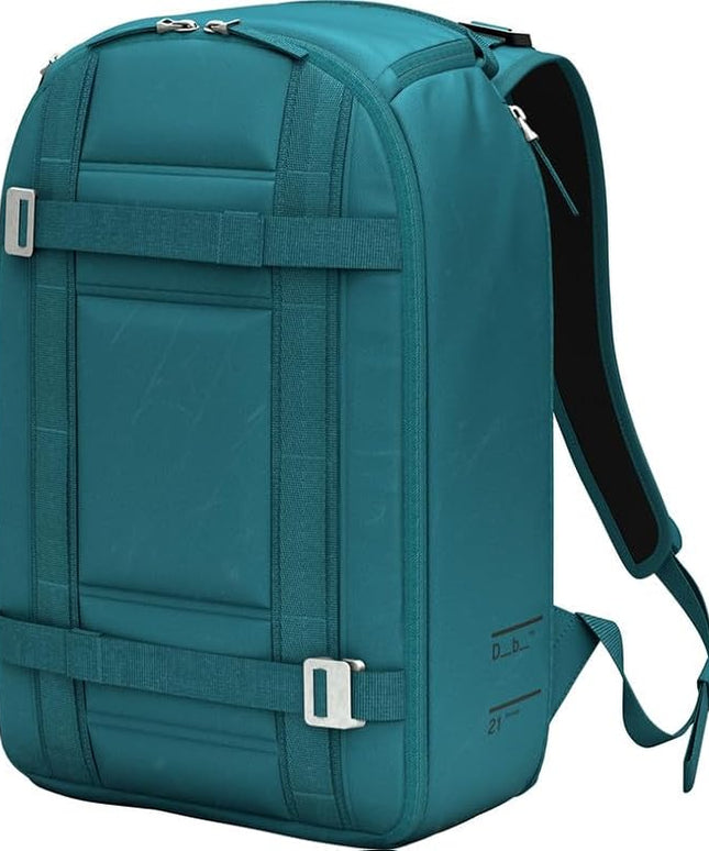Db Journey Ramverk Backpack - Durable Travel Backpack with Laptop Compartment & Pockets for Work, Luggage Backpack with Roller Bag Hook Up System, 21L - Midnight Teal