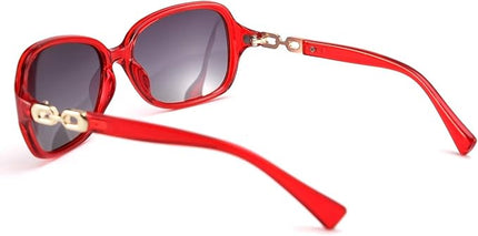 FEISEDY Vintage Square Polarized Sunglasses for Women UV400 Travel Driving Fashion Arcuate Sunglasses B2526