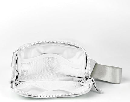 C.C Belt Bag for Women – Quilted Fanny Pack Crossbody Waist Bag with Adjustable Strap, Fashion Gift Idea (Leopard Pattern - white)