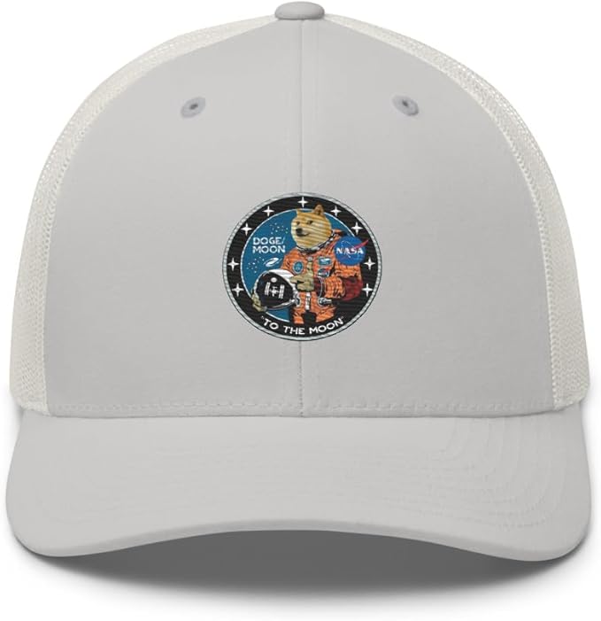Doge/Moon NASA Logo Trucker Cap