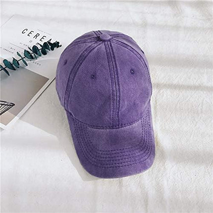 HH HOFNEN Men Women Washed Distressed Twill Cotton Baseball Cap Vintage Adjustable Dad Hat