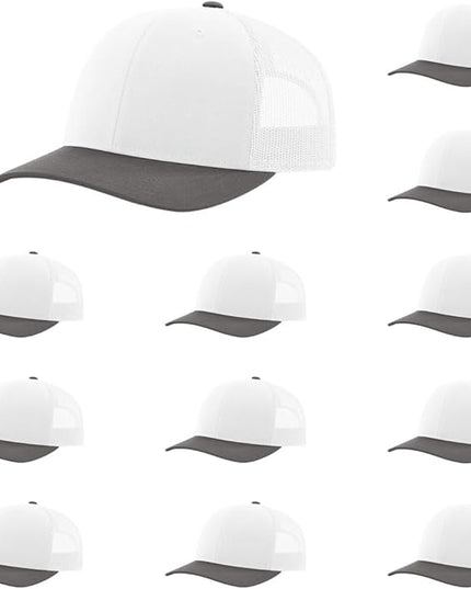 Richardson 112 Classic Six-Panel Adjustable Snapback Trucker Cap | Bulk Packs Available