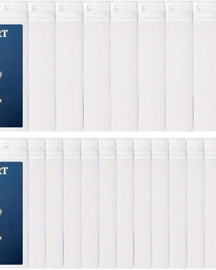25PCS 4x6Inch Extra Large ID Badge Holders PVC Passport Holder Fill for Passports,Cash, Credit Card, Plane Ticket, Receipts.by CypesCrafts