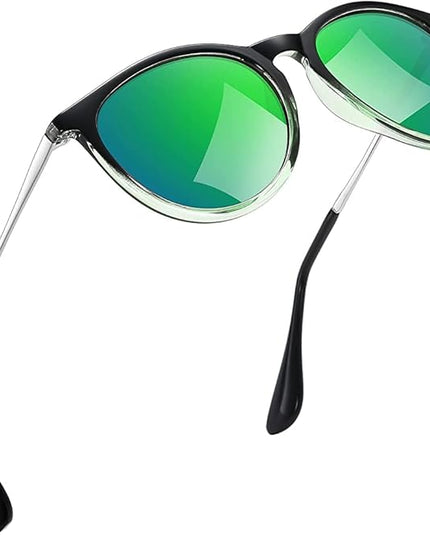 CHBP Polarized Sunglasses for Women Men - Trendy 2025 Vintage Classic Retro Round Mirrored Lens Designer Style