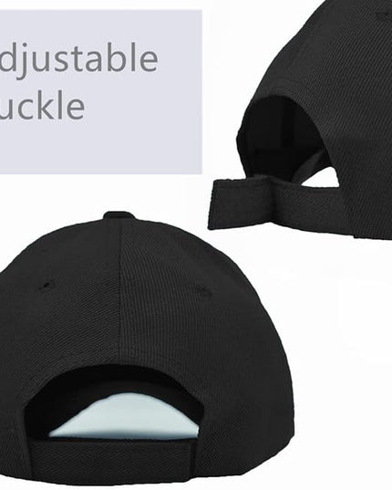 Glory Max Plain Baseball Cap Hook & Loop Strap Adjustable Solid Blank Curved Visor Hat