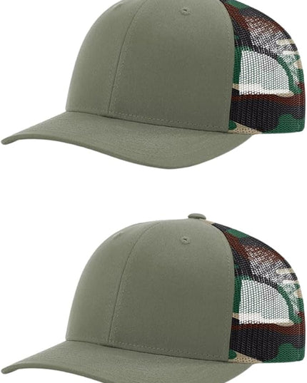 Richardson 112 Classic Six-Panel Adjustable Snapback Trucker Cap | Bulk Packs Available