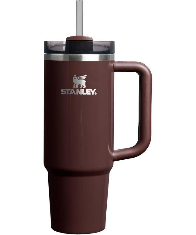 STANLEY Quencher H2.0 Tumbler with Handle and Straw 30 oz | Flowstate 3-Position Lid | Cup Holder Compatible for Travel | Insulated Stainless Steel Cup | BPA-Free | Mahogany Gloss