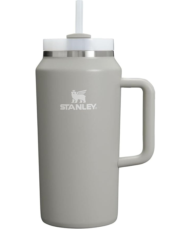 STANLEY Quencher H2.0 Tumbler with Handle & Straw 64 oz | Flowstate 3-Position Lid | Large Capacity for Travel & Sports | Insulated Stainless Steel Cup | BPA-Free | Ash