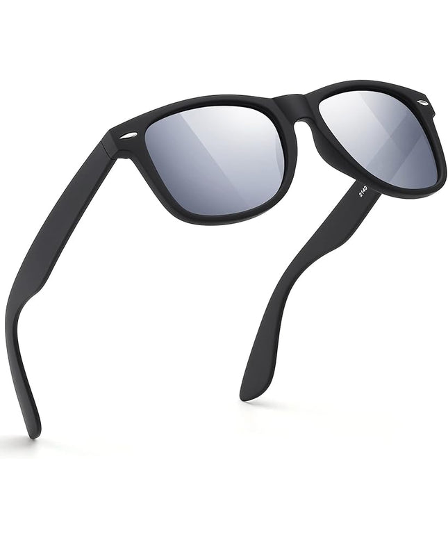 FEIDUSUN Sunglasses Men Polarized Sunglasses for Mens and Womens,Black Retro Sun Glasses Driving Fishing UV Protection