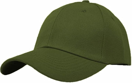 Glory Max Plain Baseball Cap Hook & Loop Strap Adjustable Solid Blank Curved Visor Hat