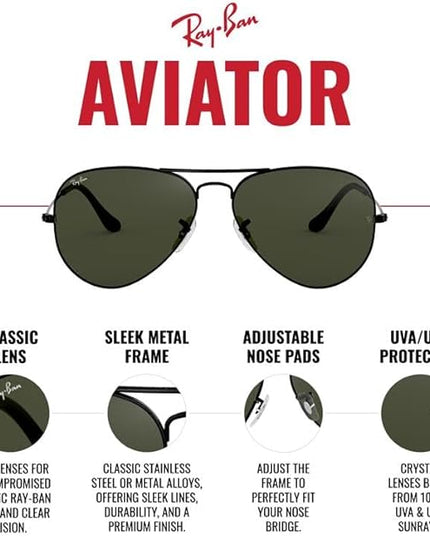 Ray-Ban RB3025 Classic Aviator Sunglasses
