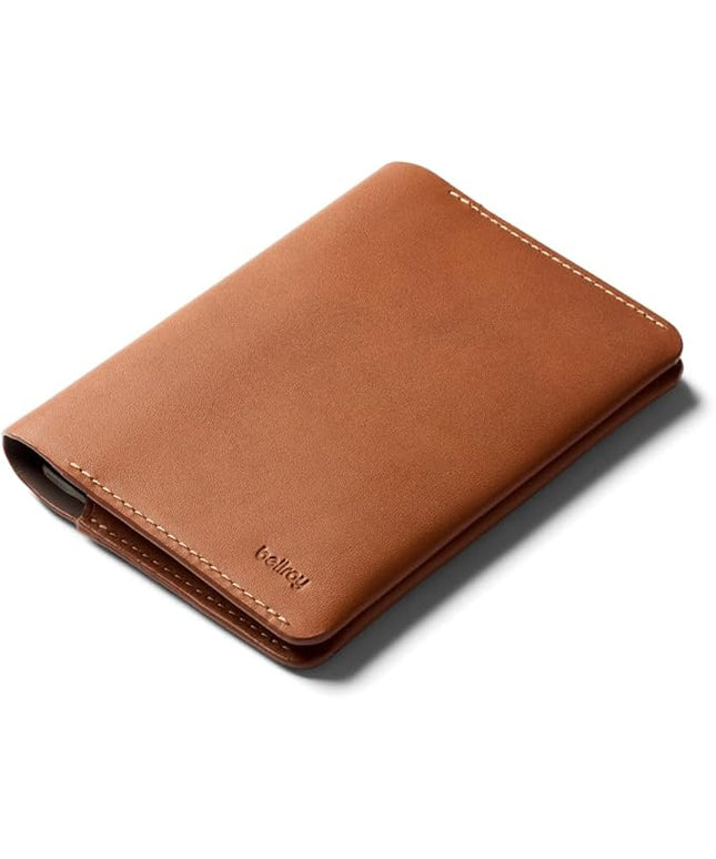 Bellroy Passport Cover (slimline travel wallet/pouch with card slots and space for cash plus travel documents) - Caramel