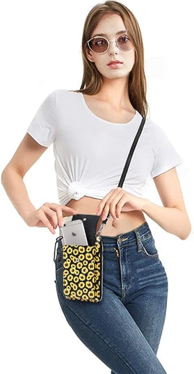 KUKOO Small Crossbody Bag Cell Phone Purse Wallet with Credit Card Slots for Women