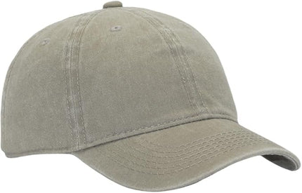YEANIY Vintage Washed Cotton Plain Baseball Caps Adjustable Unstructured Soft Blank Casual Dad Ball Hats for Men Women