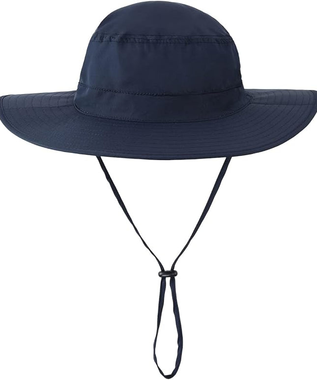 Home Prefer UPF50 Mens Sun Hat with Neck Flap Quick Dry UV Protection Cap Womens Wide Brim Fishing Hat Neck Flap Beach Garden
