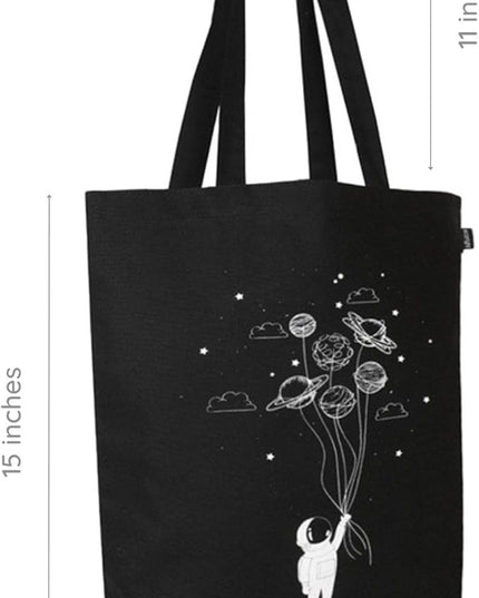 Ecoright Tote Bag for Women with Zipper, Small Tote Bag, Canvas Bag, Reusable Cotton Bag for Beach, Grocery, School & Work