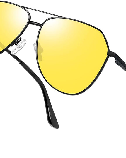 Joopin Polarized Metal Aviation Sunglasses Men, Classic Military Sun Glasses Women, Rectangle Shades UV400 Protection Costume
