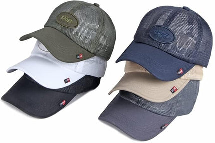 FASHIXD Mesh Baseball Cap for Men Women Summer Breathable Trucker Hats Running Hats Outdoor Sports Quick Dry Hat