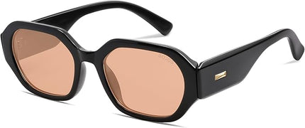 SOJOS Polarized Sunglasses For Women Retro Rectangle Womens Sun Glasses Trendy Narrow Square 90s Shades SJ2232